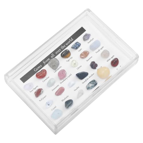 STOBAZA 1 Schachtel Teiliges Mineralstein Dekorset mit Unregelmäßigen Formen Bunte Natürliche für Schreibtischdekoration Einzigartiges Sammlerstück und Wohnaccessoire als und Lernobjekt STOBAZA 1 Schachtel Teiliges Mineralstein Dekorset mit Unregelmäßigen Formen Bunte Natürliche für Schreibtischdekoration Einzigartiges Sammlerstück und Wohnaccessoire als und Lernobjekt von STOBAZA