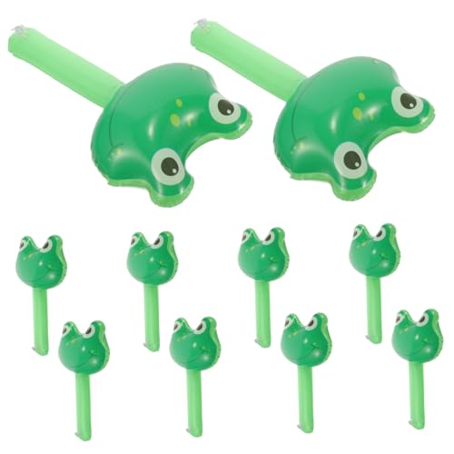 STOBAZA 10 Stück Aufblasbarer Frosch Hammer mit Klingel Lustiges Partyspielzeug für Kindergeburtstag Sicher Leicht für Strand und Poolfeiern Tropische Mottopartys Geräuschaktiviert STOBAZA 10 Stück Aufblasbarer Frosch Hammer mit Klingel Lustiges Partyspielzeug für Kindergeburtstag Sicher Leicht für Strand und Poolfeiern Tropische Mottopartys Geräuschaktiviert von STOBAZA