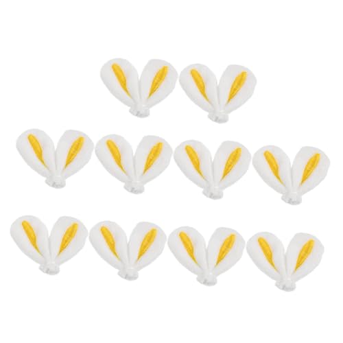 STOBAZA 10 Stück Teiliges DIY Hasenohren Haarclip Bunte Stoffhaarschmuck Accessoires für Mädchen Leichte und Langlebige Kaninchen Ohr Dekoration für Kreative Haarstyling von STOBAZA