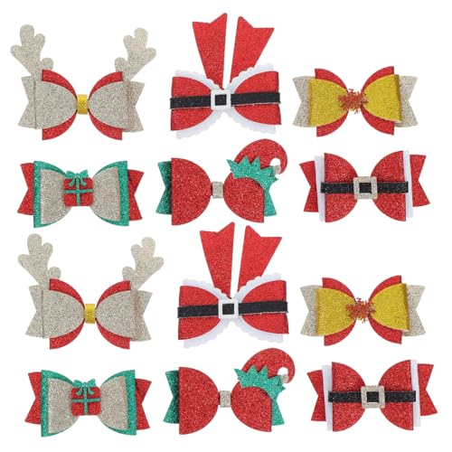 STOBAZA 12 Stück Haarnadeln Mit Weihnachtsschleife: Haarspangen Mit Weihnachtsschleife Und Glitzer – Weihnachts-haarschmuck Für Mädchen, Funkelnd Und Süß Für Weihnachtsfeiern Und Neujahr STOBAZA 12 Stück Haarnadeln Mit Weihnachtsschleife: Haarspangen Mit Weihnachtsschleife Und Glitzer – Weihnachts-haarschmuck Für Mädchen, Funkelnd Und Süß Für Weihnachtsfeiern Und Neujahr von STOBAZA