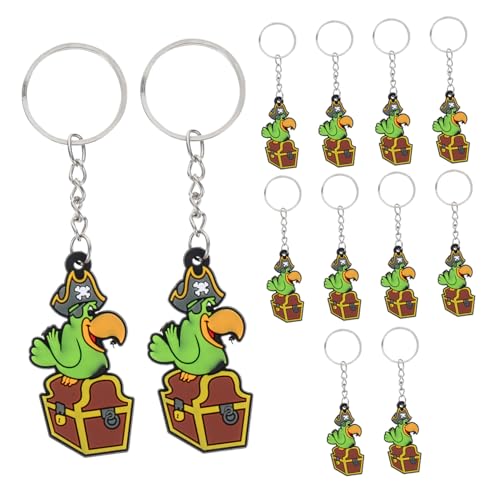 STOBAZA 12 Stück Teiliges Piraten Papagei Schlüsselanhänger Kinderfreundliches Partygeschenk Vielseitige Piratenparty Deko Tropischer Vogel Anhänger als Geburtstags Mitgebsel und STOBAZA 12 Stück Teiliges Piraten Papagei Schlüsselanhänger Kinderfreundliches Partygeschenk Vielseitige Piratenparty Deko Tropischer Vogel Anhänger als Geburtstags Mitgebsel und von STOBAZA