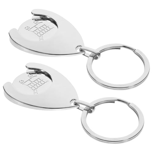 STOBAZA 2 Stück Einkaufswagenchips aus Metall Kompakte Schlüsselanhänger mit Trolley Token Funktion Robustes Design Leicht und Elegant als Schlüssel Einkaufswagen deko STOBAZA 2 Stück Einkaufswagenchips aus Metall Kompakte Schlüsselanhänger mit Trolley Token Funktion Robustes Design Leicht und Elegant als Schlüssel Einkaufswagen deko von STOBAZA