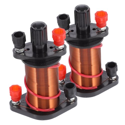 STOBAZA 2 Stück Elektromagnetische Induktionsspule Kupfer Lehrspule Physik Experiment Solenoid Kleine Leichte Langlebige Spulen für Schule Wissenschaftliche Experimente Magnetismus Lernen von STOBAZA