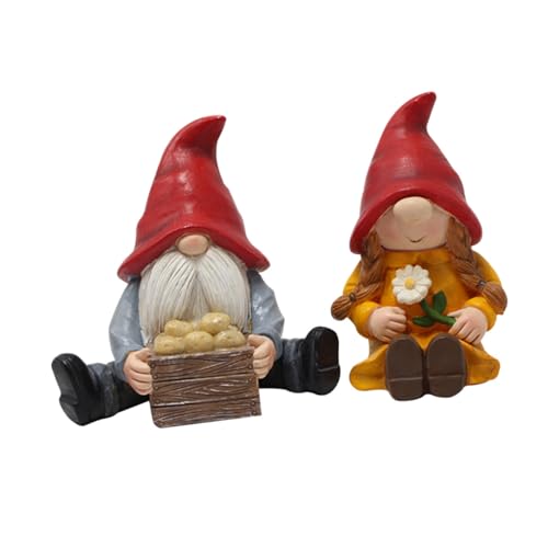 STOBAZA 2 Stück Gnomes Figuren aus Resin Deko für Garten Terrasse und Rasen Gartenzwerge für Kreative Dekoration und Festliche Anlässe STOBAZA 2 Stück Gnomes Figuren aus Resin Deko für Garten Terrasse und Rasen Gartenzwerge für Kreative Dekoration und Festliche Anlässe von STOBAZA