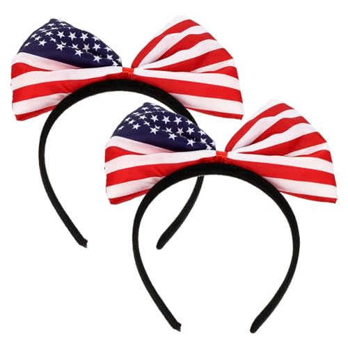 STOBAZA 2 Stück Of July Haarband Patriotisches Independence Day Haaraccessoire Flexibel Komfortabel Leicht für Frauen und Männer Geeignet STOBAZA 2 Stück Of July Haarband Patriotisches Independence Day Haaraccessoire Flexibel Komfortabel Leicht für Frauen und Männer Geeignet von STOBAZA