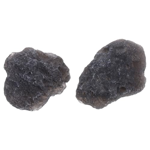 STOBAZA 2 Stück Teiliges Unregelmäßiges Meteorit Authentisches Meteoriten sample für Sammlung Dekoration und Unterricht für Astronomie begeisterte und Bildungszwecke von STOBAZA