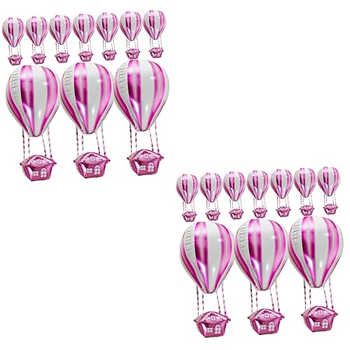 STOBAZA 20 Stk Heißluftballon Heliumtanks für Ballons 200 Ballons Hochzeitsballons elegant kinder geburtstagsdeko Flugzeug Dekor Partyballons für Kinder Heliumballon Junge schmücken Korb von STOBAZA