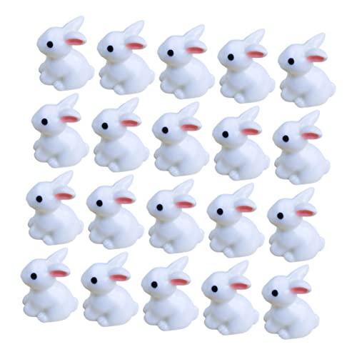 STOBAZA 20 Stück Teiliges Resin Kaninchen Lebensecht Weiß Wetterfest Miniatur Hasenfiguren für Bonsai Garten und Heimdeko Geeignet für Mikro Landschaften und Outdoor Verwendung STOBAZA 20 Stück Teiliges Resin Kaninchen Lebensecht Weiß Wetterfest Miniatur Hasenfiguren für Bonsai Garten und Heimdeko Geeignet für Mikro Landschaften und Outdoor Verwendung von STOBAZA