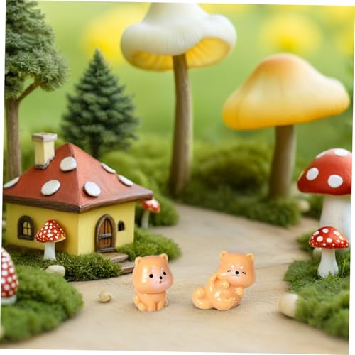 STOBAZA 20stücke Miniatur-Hunde Aus Kunstharz Mini-hundefiguren Welpen-tierfiguren Spielzeug Für Tisch-Bonsai Blumentopf Feengarten Landschaftsdekor Ornament Für Puppenhäuser von STOBAZA