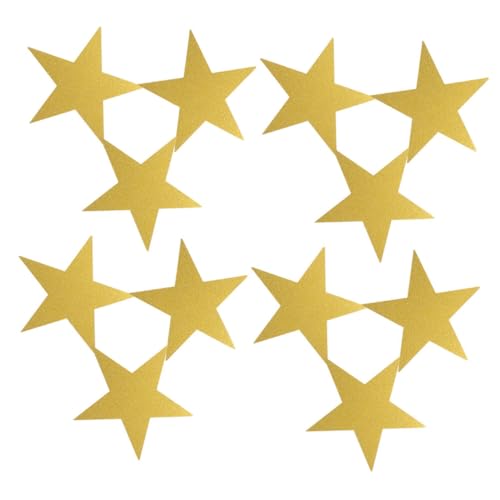 STOBAZA 24 Stück Glitzer Sterne Papierschnitte Dekoration für Geburtstagsfeiern Hochzeiten und Klassenräume DIY Bastelmaterial für Kreative Projekte für Bulletin Boards und Partys von STOBAZA