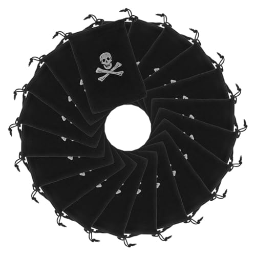 STOBAZA 24 Stück Teiliges Piratenbeutel mit Kordelzug Großer Stauraum Robuster Stoff Einzigartiges Design für Halloween Fasching Kindergeburtstag und Süßigkeitenaufbewahrung STOBAZA 24 Stück Teiliges Piratenbeutel mit Kordelzug Großer Stauraum Robuster Stoff Einzigartiges Design für Halloween Fasching Kindergeburtstag und Süßigkeitenaufbewahrung von STOBAZA