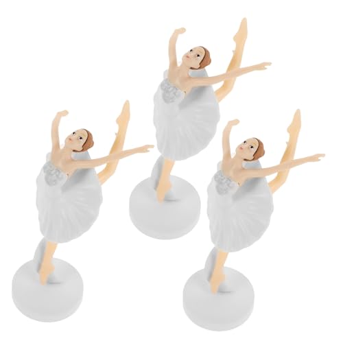 STOBAZA 3 Stück Teiliges Ballett Tänzerin Tortendekorationsset Figuren für Geburtstagsfeiern Mädchen Kuchen Topper Kunst Deko Statuen für Desserts und Feierlichkeiten STOBAZA 3 Stück Teiliges Ballett Tänzerin Tortendekorationsset Figuren für Geburtstagsfeiern Mädchen Kuchen Topper Kunst Deko Statuen für Desserts und Feierlichkeiten von STOBAZA