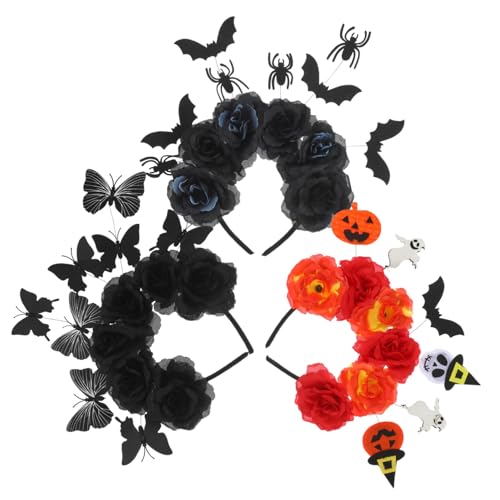 STOBAZA 3 Stück Teiliges Halloween Haarreif mit Fledermaus und Spinne Leichte Bequeme Grusel-accessoires für Party Kostümfest Vielseitig Kombinierbar für Altersgruppen STOBAZA 3 Stück Teiliges Halloween Haarreif mit Fledermaus und Spinne Leichte Bequeme Grusel-accessoires für Party Kostümfest Vielseitig Kombinierbar für Altersgruppen von STOBAZA