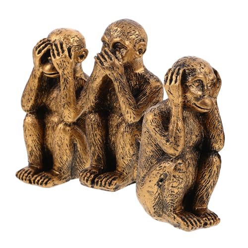 STOBAZA 3stücke Kleine Harzfiguren Als Heimdekor Süße Tierskulpturen Aus Harz Als Regaldekoration Affenornament Für Zuhause Aus Kunstharz Harztierdekor Für Schreibtisch Oder Kaminsims STOBAZA 3stücke Kleine Harzfiguren Als Heimdekor Süße Tierskulpturen Aus Harz Als Regaldekoration Affenornament Für Zuhause Aus Kunstharz Harztierdekor Für Schreibtisch Oder Kaminsims von STOBAZA