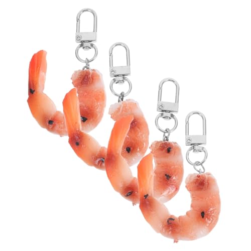 STOBAZA 4 Stück Realistische Garnelen Schlüsselanhänger Imitations Food Modelle für Taschen und Schlüssel Kreative Party Robuste Struktur Multifunktionale Dekoration STOBAZA 4 Stück Realistische Garnelen Schlüsselanhänger Imitations Food Modelle für Taschen und Schlüssel Kreative Party Robuste Struktur Multifunktionale Dekoration von STOBAZA
