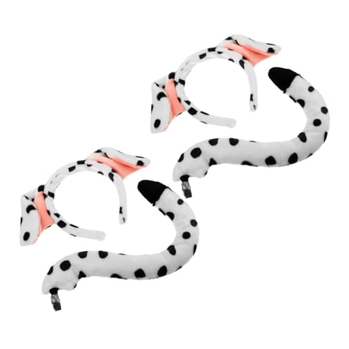STOBAZA 4 Stück Teiliges Dalmatiner Hundekostüm Set mit Weichem Kopfband und Bequemes und Sicheres Cosplay Zubehör für Erwachsene für Halloween Fasching und Partys STOBAZA 4 Stück Teiliges Dalmatiner Hundekostüm Set mit Weichem Kopfband und Bequemes und Sicheres Cosplay Zubehör für Erwachsene für Halloween Fasching und Partys von STOBAZA