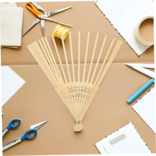 STOBAZA 4 Stück Teiliges Faltbares Fächergestell Naturbelassene Diy Fächerrahmen für Japanische Handfächer Leicht für Kreative Dekoration und Japanische Festlichkeiten von STOBAZA