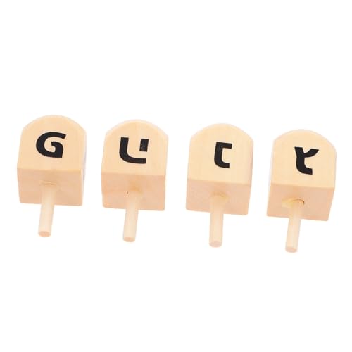 STOBAZA 4 Stück Teiliges Holzdreidel für Chanukka DIY Bastelset aus Holz Sicher für Bemalen für Feiertagsdekoration Partys und Geburtstagsgeschenke STOBAZA 4 Stück Teiliges Holzdreidel für Chanukka DIY Bastelset aus Holz Sicher für Bemalen für Feiertagsdekoration Partys und Geburtstagsgeschenke von STOBAZA
