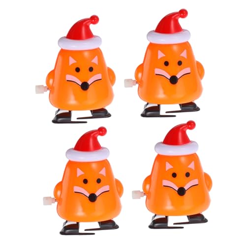 STOBAZA 4 Stück Weihnachts Wind Up Fuchs Lustige Mechanische Novelty Spielwaren für Weihnachtsdeko Partyspaß Geschenkidee für Altersgruppen STOBAZA 4 Stück Weihnachts Wind Up Fuchs Lustige Mechanische Novelty Spielwaren für Weihnachtsdeko Partyspaß Geschenkidee für Altersgruppen von STOBAZA