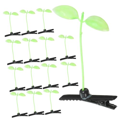 STOBAZA 40 Stück Teiliges Haarschmuck Bunte Sojasprossen Haarspangen für Mädchen Leichte Hair Clips mit Festem Halt Niedliche Pflanzen Designs für Party und Alltag von STOBAZA