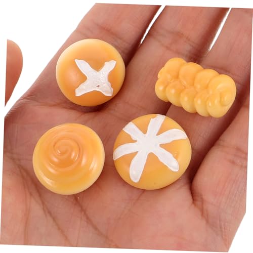 STOBAZA 40 Stück Teiliges Mini Brot aus Harz Realistische Miniatur Bäckerei Dekorationen Lebensechte Künstliche Brote für Puppenhaus Vielseitige DIY Bastelaccessoires für Mikro von STOBAZA