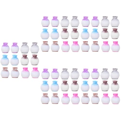 STOBAZA 5 Sets Puppenhaus-Blumenflaschen-Dekoration, Miniatur-Desktop-Ornament, Mini-Haus, Blumenvase, 12 Stück x 5 STOBAZA 5 Sets Puppenhaus-Blumenflaschen-Dekoration, Miniatur-Desktop-Ornament, Mini-Haus, Blumenvase, 12 Stück x 5 von STOBAZA