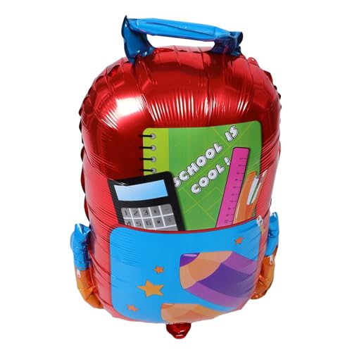 STOBAZA 5 Stück Teiliges Schulranzen Ballon aus Robustem Aluminiumfilm Wiederverwendbar und Schnell Aufzublasen für Kindergarten und Klassenzimmerdekorationen zum Schulanfang und Ersten STOBAZA 5 Stück Teiliges Schulranzen Ballon aus Robustem Aluminiumfilm Wiederverwendbar und Schnell Aufzublasen für Kindergarten und Klassenzimmerdekorationen zum Schulanfang und Ersten von STOBAZA
