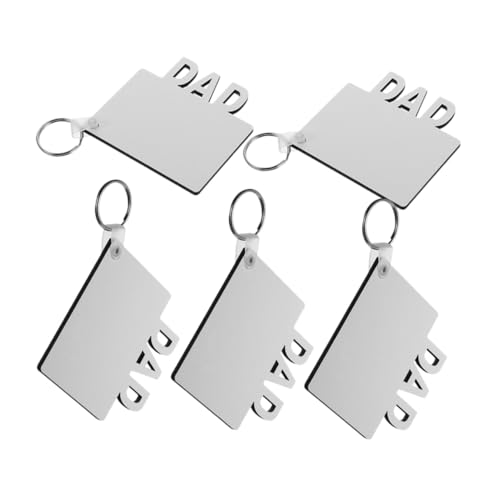 STOBAZA 5 Stück Teiliges Sublimations Holzschlüsselanhänger Hitzebeständige DIY Schlüsselanhänger für Vatertag Langlebig Farbbeständig Glatte Oberfläche Vielseitig für Handwerksprojekte STOBAZA 5 Stück Teiliges Sublimations Holzschlüsselanhänger Hitzebeständige DIY Schlüsselanhänger für Vatertag Langlebig Farbbeständig Glatte Oberfläche Vielseitig für Handwerksprojekte von STOBAZA