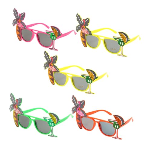 STOBAZA 5 Stück Tropische Parrot Flamingo Brillen für Party und Festival Dekoration Sonnenbrillen mit Kokosnuss Design für Karneval und Strandfeiern STOBAZA 5 Stück Tropische Parrot Flamingo Brillen für Party und Festival Dekoration Sonnenbrillen mit Kokosnuss Design für Karneval und Strandfeiern von STOBAZA