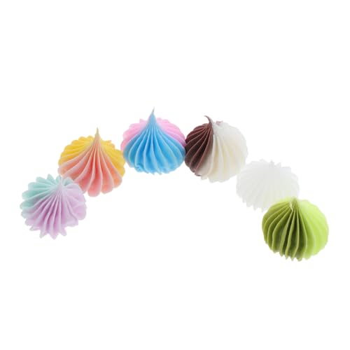 STOBAZA 6 Stück Teiliges Eiscreme Modell aus Weichem PVC Realistische Kuchen Deko für Handwerkliche DIY Requisiten Fördert Kreativität und Feinmotorik STOBAZA 6 Stück Teiliges Eiscreme Modell aus Weichem PVC Realistische Kuchen Deko für Handwerkliche DIY Requisiten Fördert Kreativität und Feinmotorik von STOBAZA