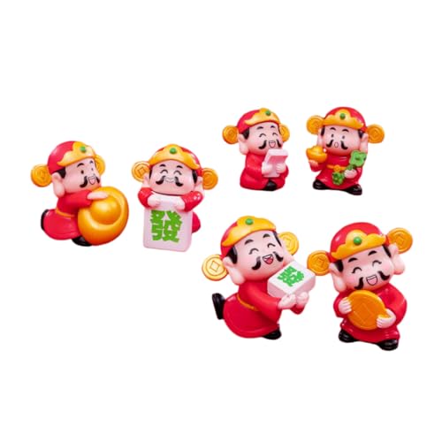 STOBAZA 6 Stück Teiliges Miniatur Ornament Glücksgott Dekoration aus Harz für Mikro Landschaften Dekorative Figuren für Wohlstand und Jedem STOBAZA 6 Stück Teiliges Miniatur Ornament Glücksgott Dekoration aus Harz für Mikro Landschaften Dekorative Figuren für Wohlstand und Jedem von STOBAZA
