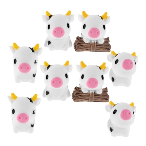 STOBAZA 8 Stück Teiliges Mini Kuh Figuren aus Resin Detailreiche Farmtier Dekorationen für Mooslandschaften Feengarten DIY Terrarien Miniatur Tischdeko und Kuchenverzierung STOBAZA 8 Stück Teiliges Mini Kuh Figuren aus Resin Detailreiche Farmtier Dekorationen für Mooslandschaften Feengarten DIY Terrarien Miniatur Tischdeko und Kuchenverzierung von STOBAZA
