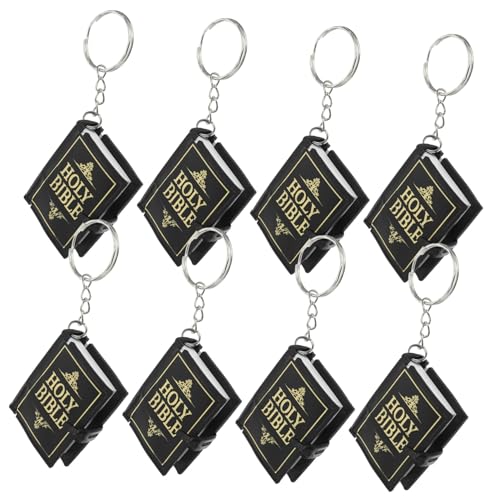 STOBAZA 8 Stück Teiliges Miniatur Bibel Schlüsselanhänger Religiöser Jesus Buch Schlüsselring Leichter Dekorativer Schlüsselanhänger für Taschen Rucksäcke Praktische Geschenkidee STOBAZA 8 Stück Teiliges Miniatur Bibel Schlüsselanhänger Religiöser Jesus Buch Schlüsselring Leichter Dekorativer Schlüsselanhänger für Taschen Rucksäcke Praktische Geschenkidee von STOBAZA