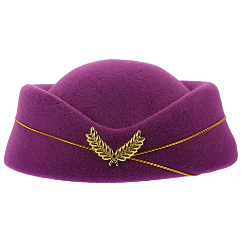 STOBAZA Cosplay Hut Flugbegleiter Kostüm Partyhut Stilvolle Baskenmütze STOBAZA Cosplay Hut Flugbegleiter Kostüm Partyhut Stilvolle Baskenmütze von STOBAZA