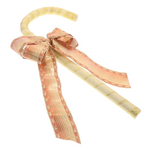 STOBAZA Eleganter Tanzkrücken mit Schleife Dekorativer Bühnenstock für Party Karneval Weihnachten Vielseitiges Cosplay Accessoire Modischer Dress Up Stab für Kostümveranstaltungen STOBAZA Eleganter Tanzkrücken mit Schleife Dekorativer Bühnenstock für Party Karneval Weihnachten Vielseitiges Cosplay Accessoire Modischer Dress Up Stab für Kostümveranstaltungen von STOBAZA