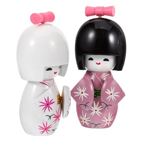 STOBAZA Entzückende Japanische Kimono-Puppen Aus Holz Für Mädchen Spielzeug Heimdekoration Traditionelles Handwerk Ornament STOBAZA Entzückende Japanische Kimono-Puppen Aus Holz Für Mädchen Spielzeug Heimdekoration Traditionelles Handwerk Ornament von STOBAZA
