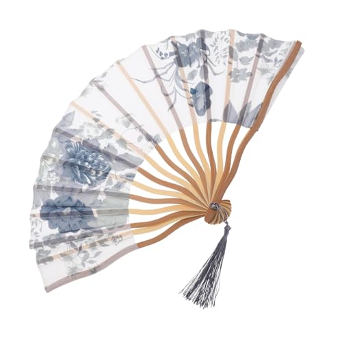 STOBAZA Faltbarer Chinesischer Tanzfächer aus Seidenstoff für Frauen Vintage Handfächer für Hochzeiten Partys und Festivaldekoration Leicht und Elegant mit Stabilem Holzrahmen STOBAZA Faltbarer Chinesischer Tanzfächer aus Seidenstoff für Frauen Vintage Handfächer für Hochzeiten Partys und Festivaldekoration Leicht und Elegant mit Stabilem Holzrahmen von STOBAZA