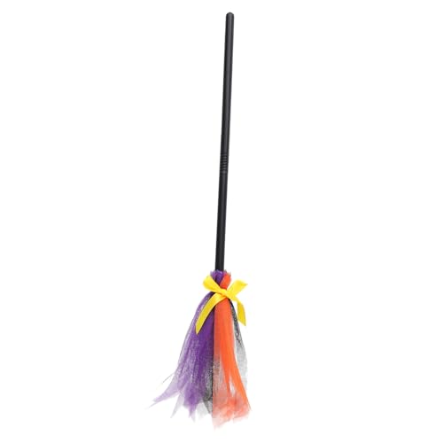 STOBAZA Halloween Hexenbesen aus Leichtem Kunststoff und Gauze Farbenfrohes Cosplay Requisit für Party Masquerade Home Supply Sicher für Erwachsene Vielseitige Dekoration STOBAZA Halloween Hexenbesen aus Leichtem Kunststoff und Gauze Farbenfrohes Cosplay Requisit für Party Masquerade Home Supply Sicher für Erwachsene Vielseitige Dekoration von STOBAZA
