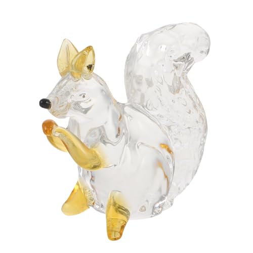 STOBAZA Kristalleichhörnchen Basteln Bastelset Kristall Tiere Tierfiguren Aus Kristall Eichhörnchen-schneekugel Miniatur-eichhörnchenfiguren Eichhörnchen-Statue Kristallkrähenstuae Yellow STOBAZA Kristalleichhörnchen Basteln Bastelset Kristall Tiere Tierfiguren Aus Kristall Eichhörnchen-schneekugel Miniatur-eichhörnchenfiguren Eichhörnchen-Statue Kristallkrähenstuae Yellow von STOBAZA