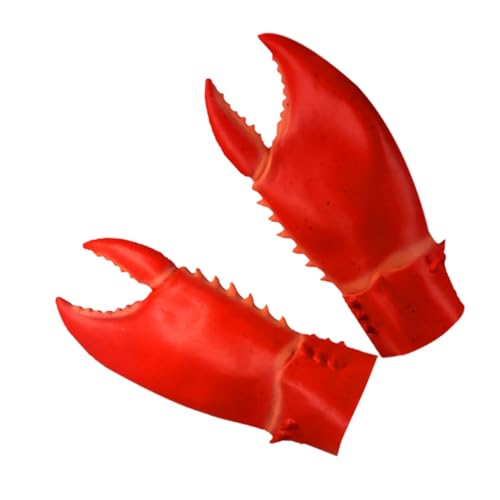STOBAZA Lustige Rote Krabbenklauen Handschuhe als Kostüm Accessoire Leichte Party Maske für Karneval Cosplay Halloween und Faschingsfeiern Foto Prop für Erwachsene STOBAZA Lustige Rote Krabbenklauen Handschuhe als Kostüm Accessoire Leichte Party Maske für Karneval Cosplay Halloween und Faschingsfeiern Foto Prop für Erwachsene von STOBAZA