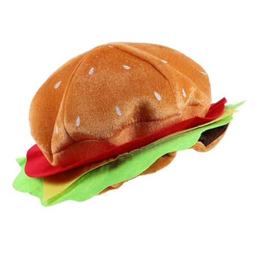 STOBAZA Lustiger Hamburger-Hut: Plüsch-Cheeseburger-Kopfbedeckung Lustiger Partyhut Essen-Burger-Hut Alberner Hut Hamburger-Kopfbedeckung Kostüm Für Karneval Halloween Party STOBAZA Lustiger Hamburger-Hut: Plüsch-Cheeseburger-Kopfbedeckung Lustiger Partyhut Essen-Burger-Hut Alberner Hut Hamburger-Kopfbedeckung Kostüm Für Karneval Halloween Party von STOBAZA
