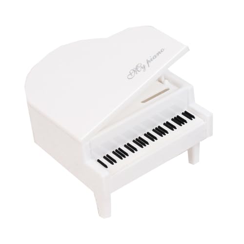 STOBAZA Mini Klavier Modell Dekoration Weißer Desktop Schmuck Kreatives Musik Instrument Foto Requisite Stilvolles Ornament für Haus und Büro STOBAZA Mini Klavier Modell Dekoration Weißer Desktop Schmuck Kreatives Musik Instrument Foto Requisite Stilvolles Ornament für Haus und Büro von STOBAZA