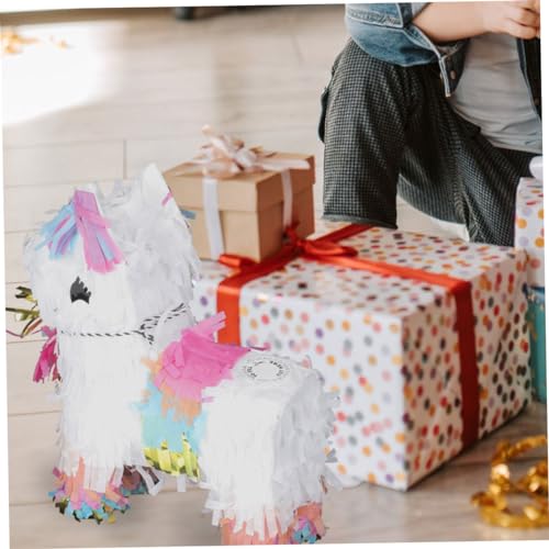 STOBAZA Mini Papier Piñata mit Stick zum Befüllen mit Süßigkeiten und Geschenken Niedliche Party Dekoration für Kindergeburtstag Geschenkbox für Mitgebsel und Festliche Feiern von STOBAZA