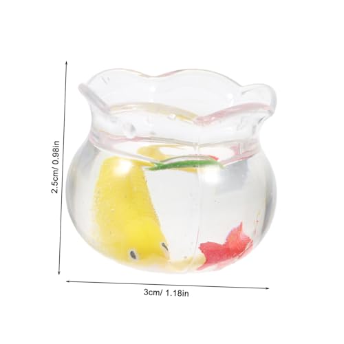 STOBAZA Miniatur Koi Fisch Aquarium Deko Realistische Fischschale Mikro Landschaft Puppenhaus Zubehör Lebensechte Miniatur Fische für Vielseitige Wohn und Bürodekoration von STOBAZA
