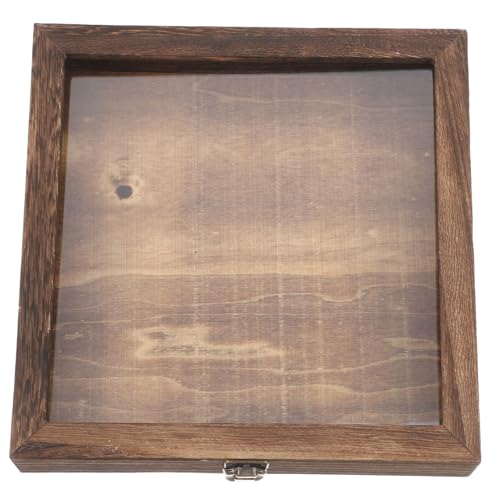 STOBAZA Natürliche Holz-schmetterlings-display-box mit Klappdeckel Vielseitige Aufbewahrungsbox für Getrocknete Blumen und Insekten Stilvolle Sammler-holzbox von STOBAZA