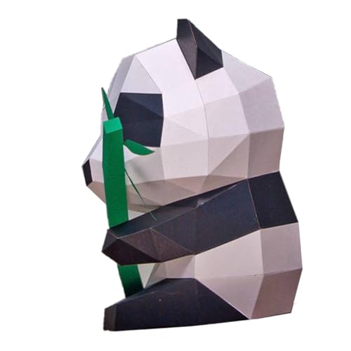 STOBAZA Panda Papiermodell Geometrisches Origami DIY Stereoskopisches Dekoration Ohne Schere Einfach Zusammenzubauen Für Party von STOBAZA