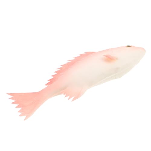STOBAZA Realistisches Simuliertes Fischmodell Küchen und Wohnraumdekoration Vielseitige Fotorequisite Robuste Miniatur Fischfigur für Party und Essenspräsentation von STOBAZA