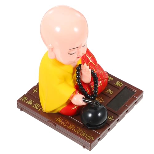 STOBAZA Solarbetriebene Figur Nicken Buddha Ornament für Auto Büro und Zuhause Zen Garten Deko für Meditation und Entspannung als für Familie und Freunde STOBAZA Solarbetriebene Figur Nicken Buddha Ornament für Auto Büro und Zuhause Zen Garten Deko für Meditation und Entspannung als für Familie und Freunde von STOBAZA