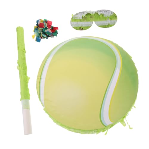 STOBAZA Tennis Pinata Piñata Zucker gefülltes Kinderpartyspiele outdoor spiele für Partyzubehör zum Thema Tennis Jungen Pinata Papier Zufällige Farbe von STOBAZA