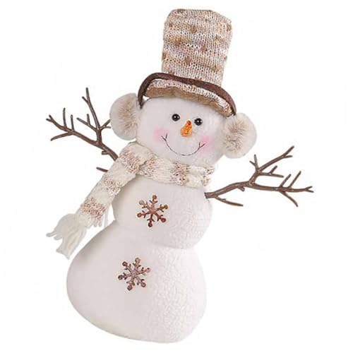 STOBAZA Weihnachtliche Plüsch Schneemannfigur mit Zipfelmütze Dekorative Tischdeko Kuscheliges Stofftier für Weihnachtsfeier Festliche Xmas Geschenkidee Liebevolle Handarbeit STOBAZA Weihnachtliche Plüsch Schneemannfigur mit Zipfelmütze Dekorative Tischdeko Kuscheliges Stofftier für Weihnachtsfeier Festliche Xmas Geschenkidee Liebevolle Handarbeit von STOBAZA